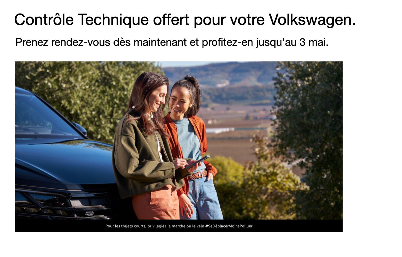 Volkswagen Nantes - Contrôle technique OFFERT